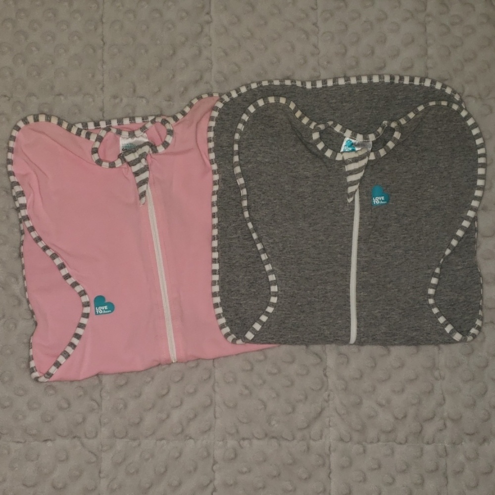 Baby swaddle zip up's